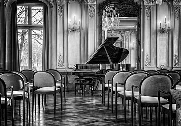 Flügel im Konzertsaal